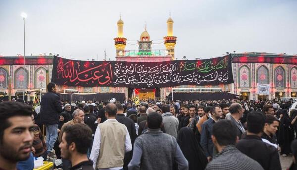 عکس حرم امام حسین در اربعین