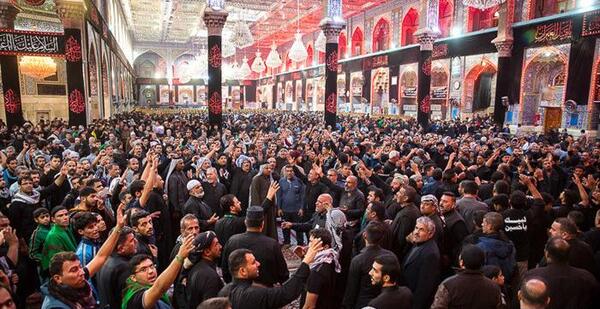 عکس حرم امام حسین در اربعین