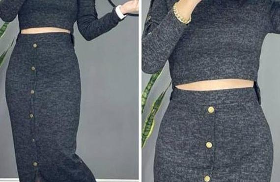 عکس دامن راسته بلند