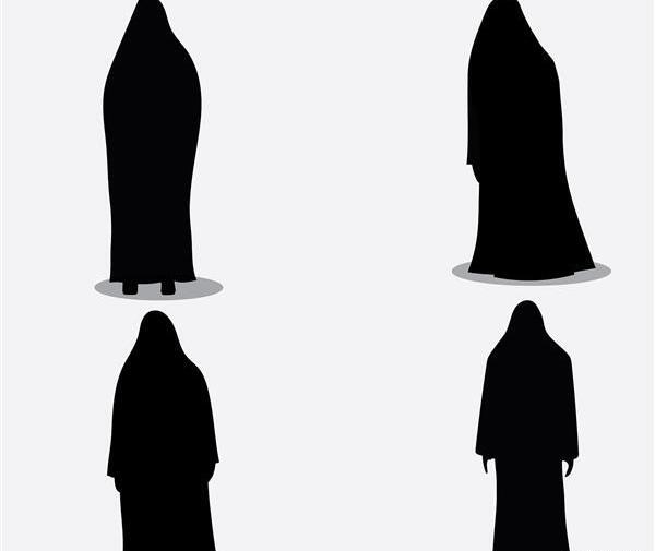 عکس دختر چادری نیم رخ