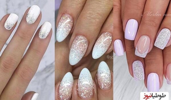 عکس مدل ژلیش ناخن رنگ سفید