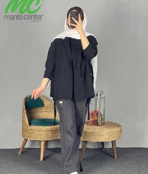 عکس مدل مانتو اسپرت مشکی دخترانه