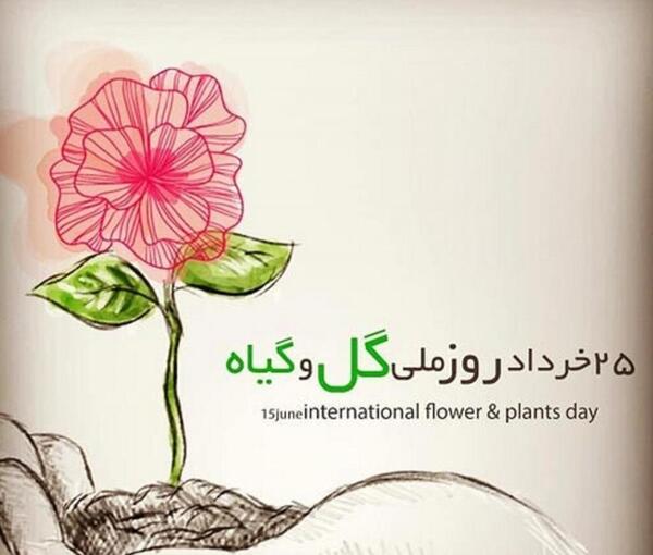 عکس نوشته روز گل