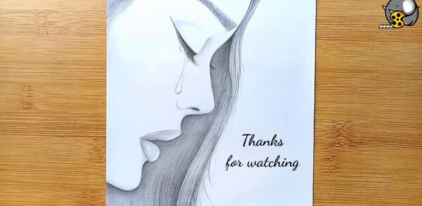 عکس نقاشی غمگین ساده