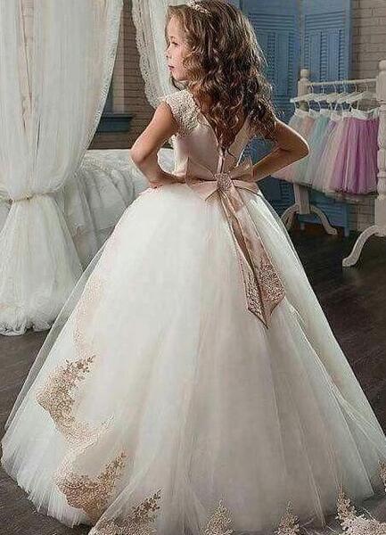 عکس لباس عروس دخترانه بلند