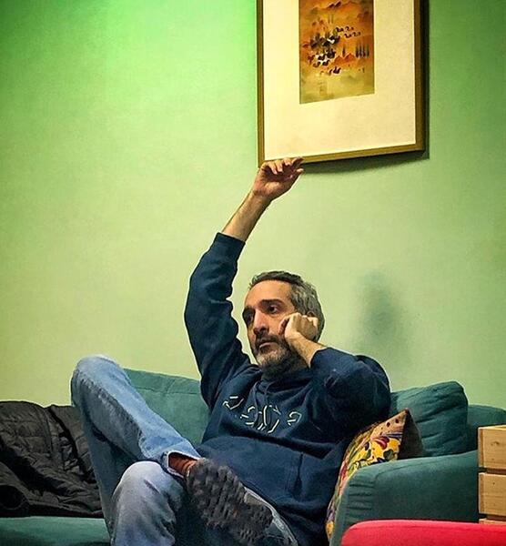 عکس امیرمهدی ژوله وهمسرش ودخترش