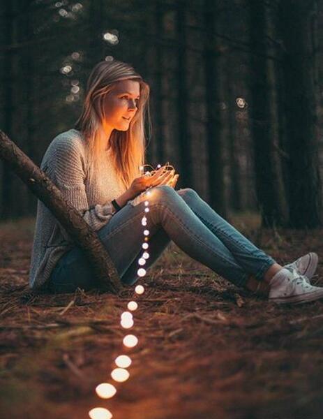 ژست عکس دخترانه با ریسه