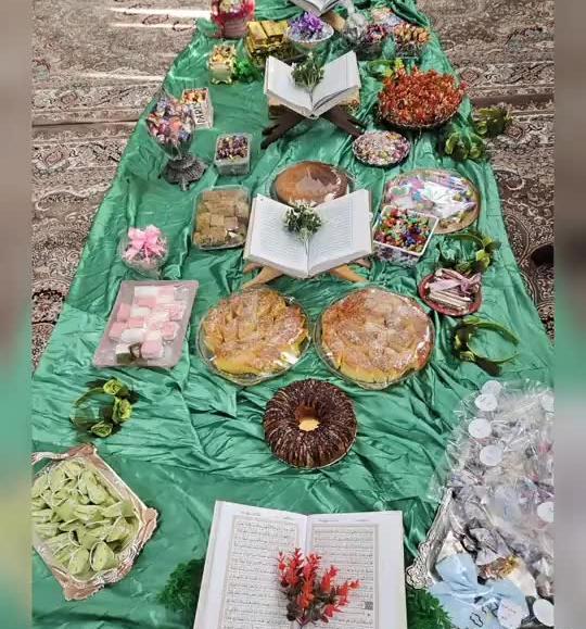 عکس سفره ی جشن قرآن