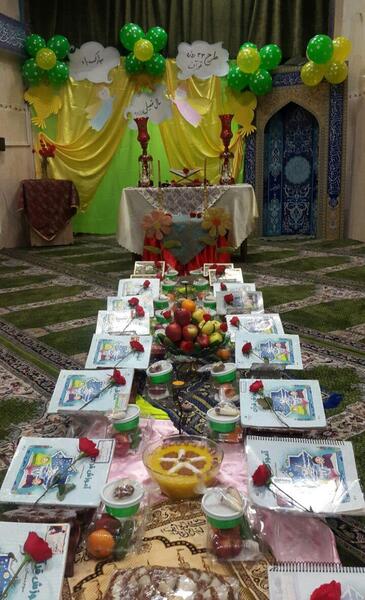 عکس سفره ی جشن قرآن