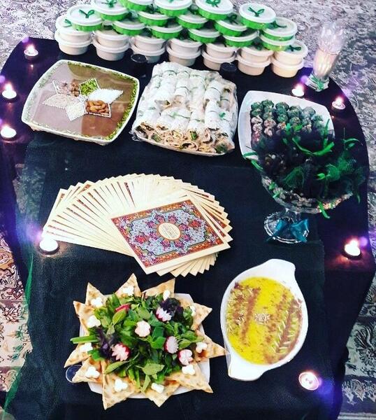 عکس سفره ی جشن قرآن
