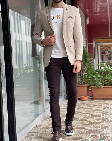 عکس لباس مجلسی مردانه با کت تک