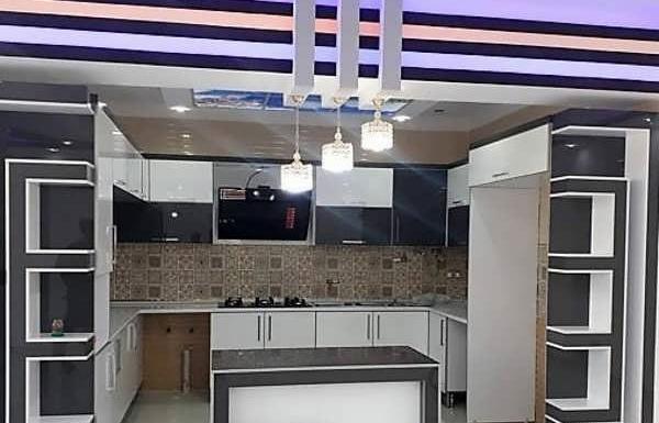 عکس کابینت سفید طوسی