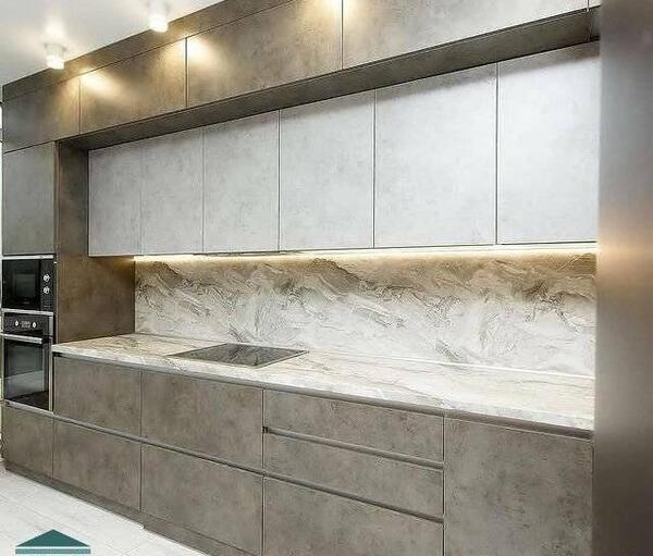عکس کابینت سفید طوسی