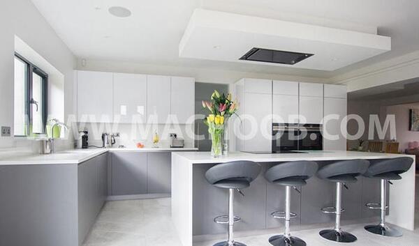 عکس کابینت سفید طوسی