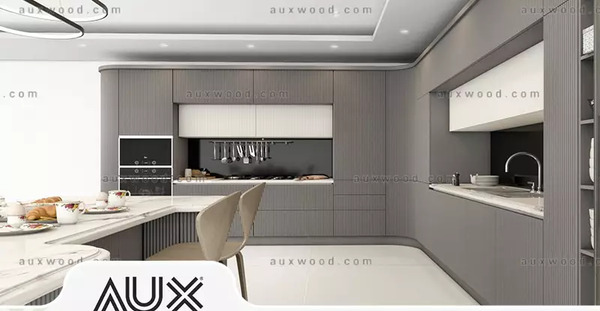 عکس کابینت سفید طوسی
