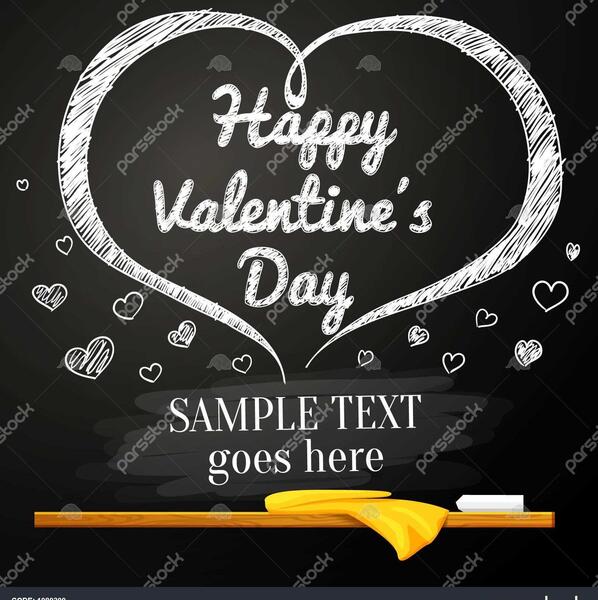عکس نوشته تبریک ولنتاین با حرف m