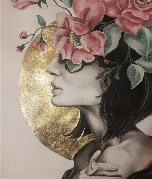 عکس نقاشی گل ساده ذهنی