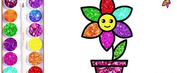 عکس نقاشی گل ساده ذهنی