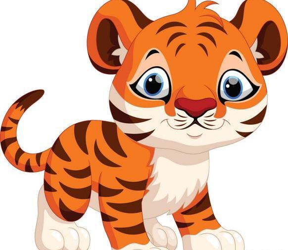 عکس حیوان ببر کارتونی