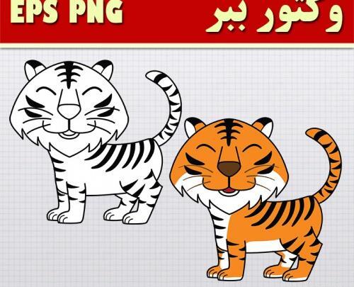 عکس حیوان ببر کارتونی