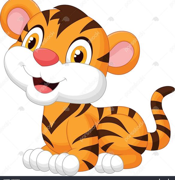 عکس حیوان ببر کارتونی