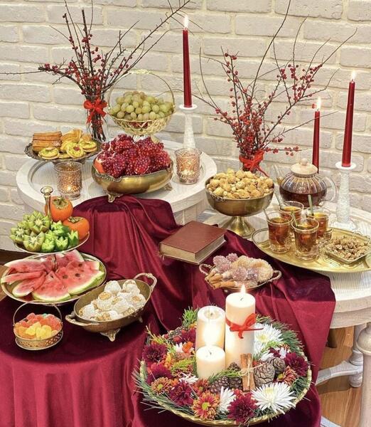عکس ایده سفره یلدا