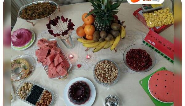 عکس ایده سفره یلدا
