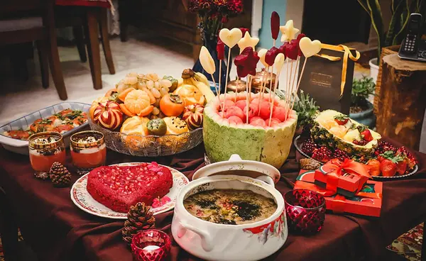 عکس ایده سفره یلدا