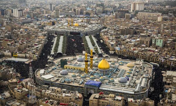 عکس هوایی حرم امام حسین