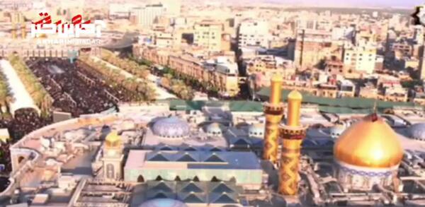 عکس هوایی حرم امام حسین
