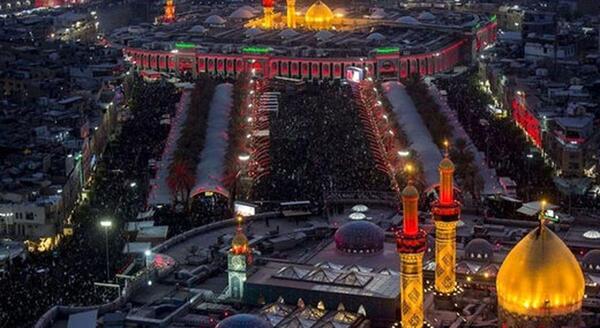 عکس هوایی حرم امام حسین