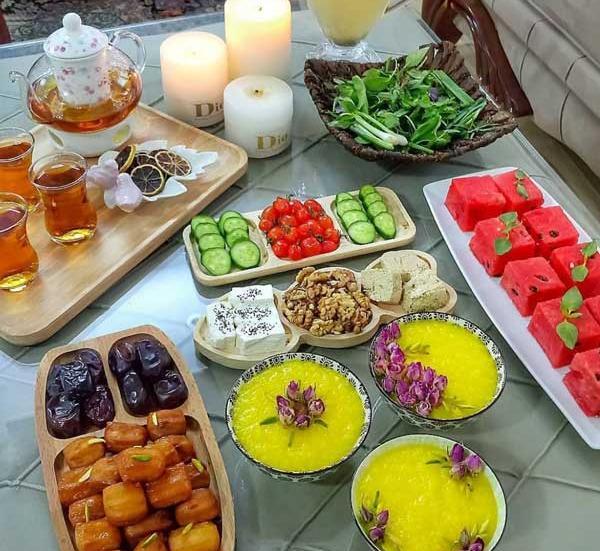 عکس سفره آرایی افطار