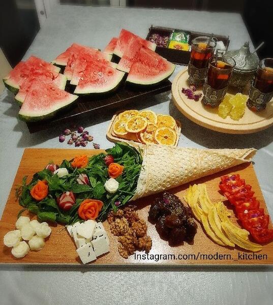 عکس سفره آرایی افطار