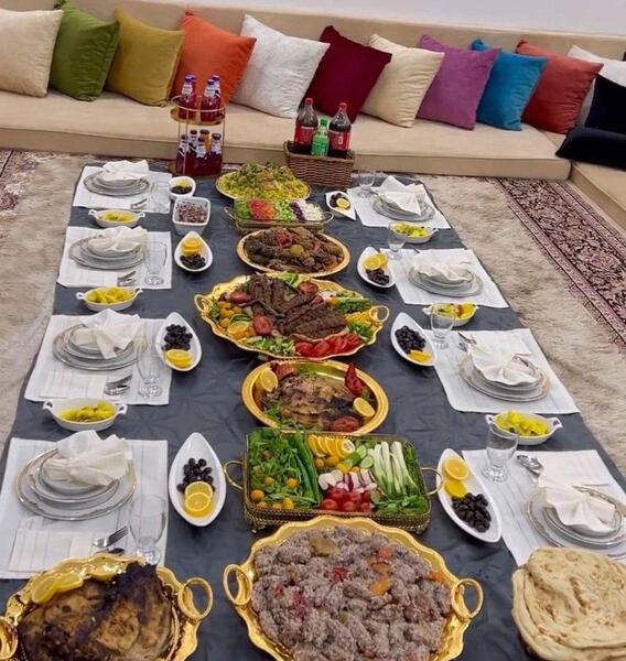 عکس سفره آرایی افطار
