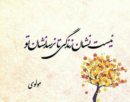 عکس نوشته شعر مولانا پروفایل