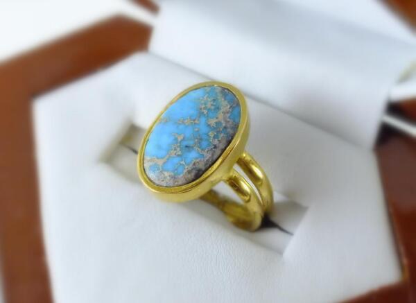 عکس انگشتر فیروزه ای