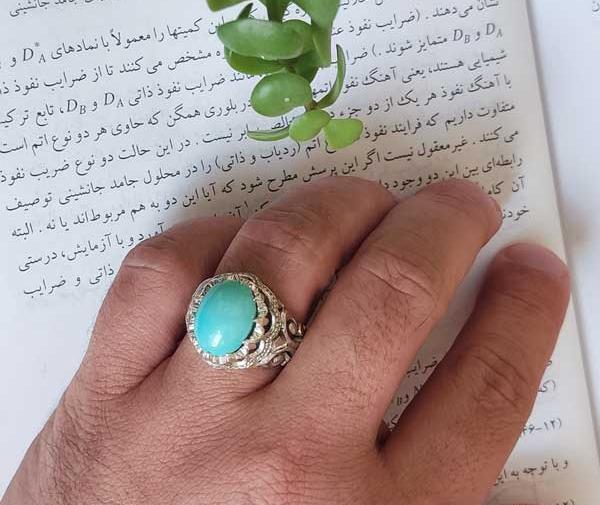عکس انگشتر فیروزه ای