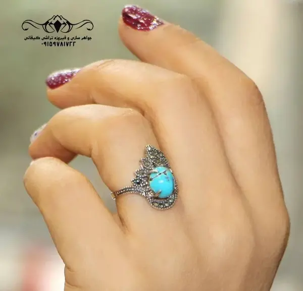 عکس انگشتر فیروزه ای