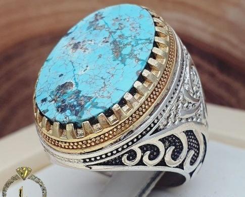 عکس انگشتر فیروزه ای