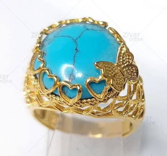 عکس انگشتر فیروزه ای