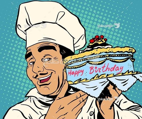 عکس شیرینی فروش کارتونی