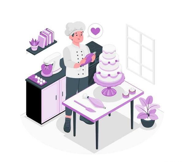 عکس شیرینی فروش کارتونی