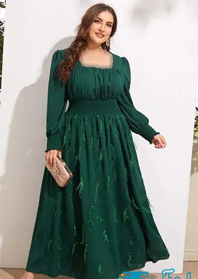 عکس مدل سارافون خانگی برای افراد چاق