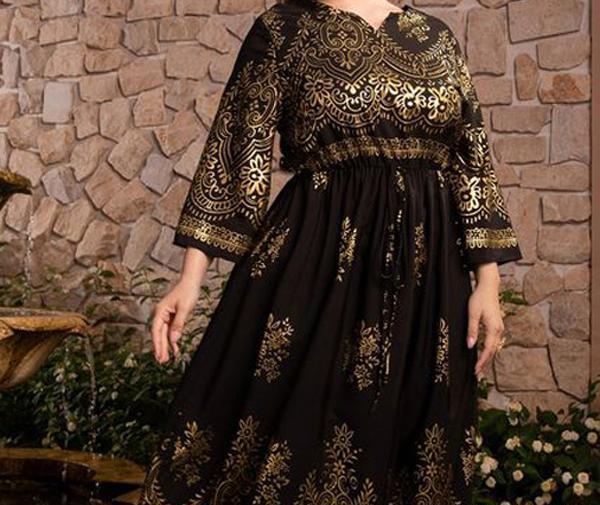 عکس مدل سارافون خانگی برای افراد چاق