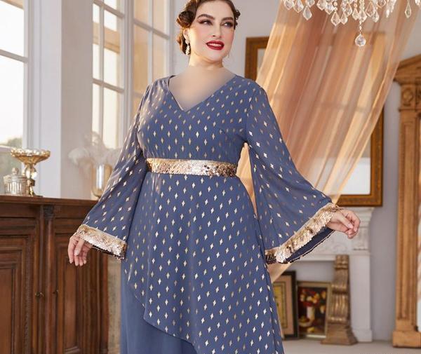 عکس مدل سارافون خانگی برای افراد چاق