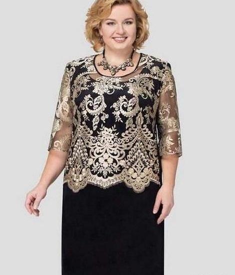 عکس مدل سارافون خانگی برای افراد چاق