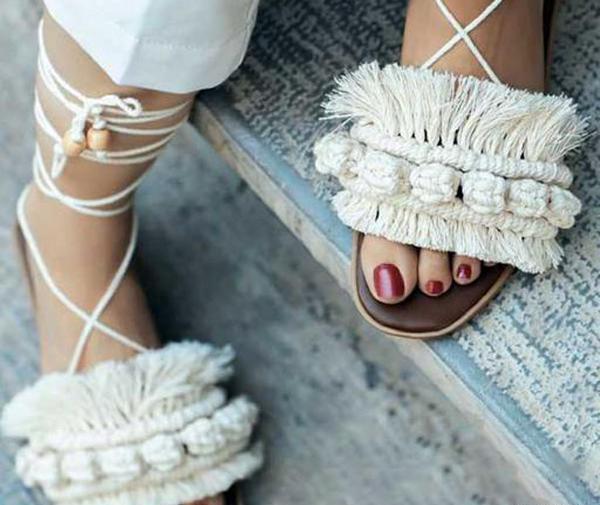 عکس صندل بافتنی