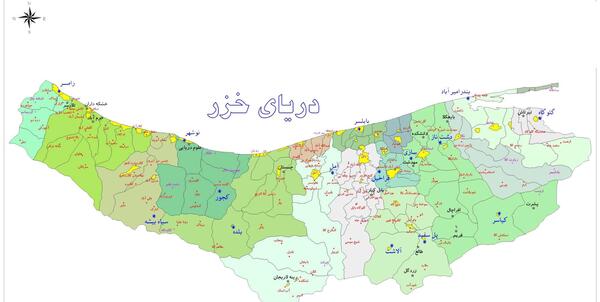 عکس نقشه ایران شهرها