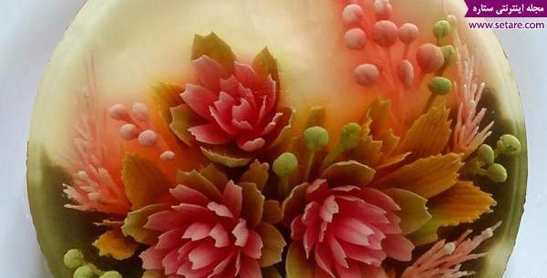 عکس ژله طرح گل
