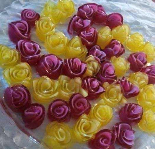 عکس ژله طرح گل